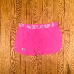 Under Armour Women's Vibrant Pink Athletic Shorts